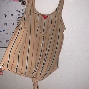 Stripped guess mesh shirt